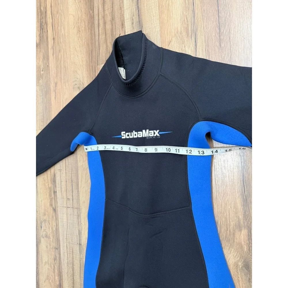 ScubaMax 3mm Wetsuit Size 14 Youth Full Body Diving Surf‎ Suit Black Blue